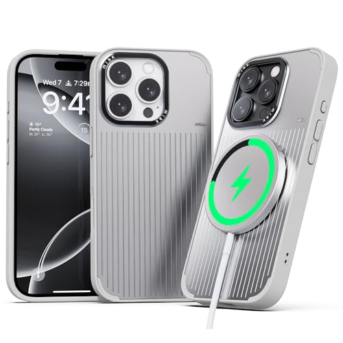 miak Mood Case für iPhone 16 Pro - Kratzfeste Schutzhülle, hergestellt für magnetisches und kabelloses Ladegerät - Silber miak Mood Case für iPhone 16 Pro - Kratzfeste Schutzhülle, hergestellt für magnetisches und kabelloses Ladegerät - Silber von miak