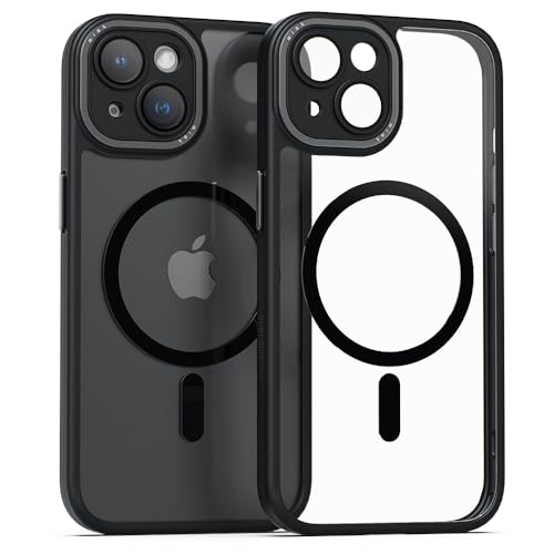 miak for iPhone 15 Plus Pro ProMax Case, Strong Magnetic Compatible with MagSafe, Camera Lens Full Cover Case (Schwarz, 15 Plus), (MA52198i15PL) von miak