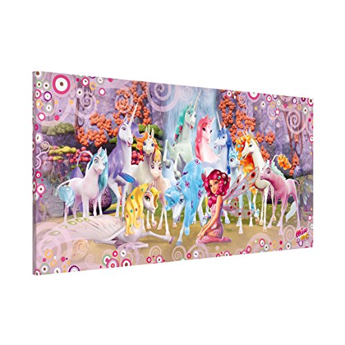 Magnettafel Pinnwand für Magnete Kinderzimmer Magnetboard - Magnetwand Made in Germany - Kunstkopie Modern Notiztafel Mädchen Jungen Visionboard WBMT_2206 (78x37cm) von micasia