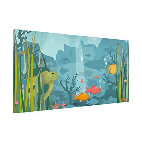 Magnettafel Pinnwand für Magnete Kinderzimmer Magnetboard - Magnetwand Made in Germany - Kunstkopie Modern Notiztafel Mädchen Jungen Visionboard WBMT_2266 (78x37cm) von micasia