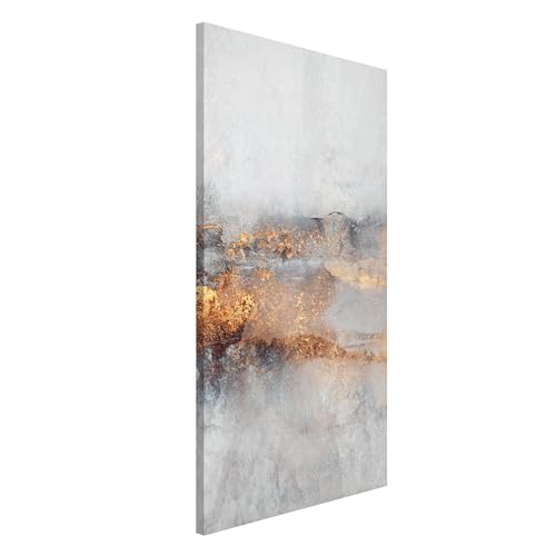 Magnettafel Pinnwand für Magnete Muster Magnetboard - Magnetwand Made in Germany - Kunstkopie Abstrakt Notiztafel grau Küche Flur Büro Visionboard WBMT_5253 (30x40cm) von micasia