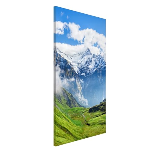 Magnettafel Pinnwand für Magnete Natur Magnetboard - Magnetwand Made in Germany - Schweiz Modern Notiztafel grün Küche Flur Büro Visionboard WBMT_5315 (30x40cm) von micasia