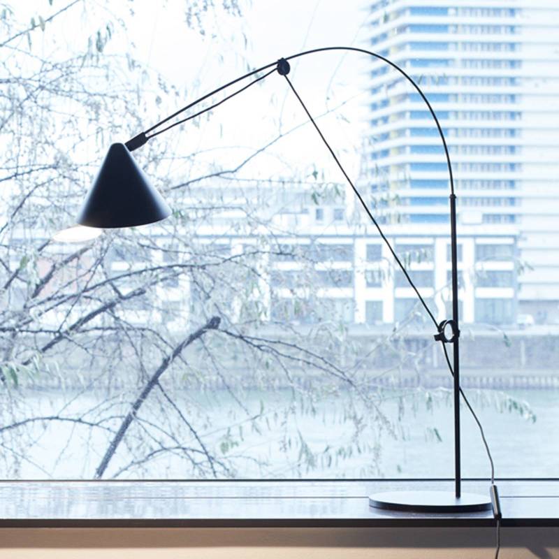 midgard LED-Tischlampe AYNO S, schwarz/schwarz 2.700 K 76 cm von midgard