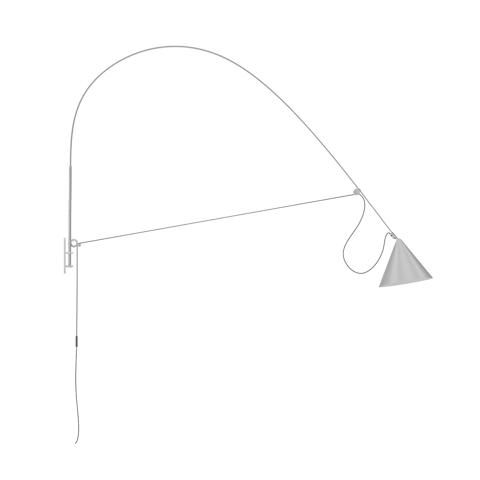 midgard LED-Wandleuchte AYNO XL, grau/grau, 3.000 K, 220 cm midgard LED-Wandleuchte AYNO XL, grau/grau, 3.000 K, 220 cm von midgard