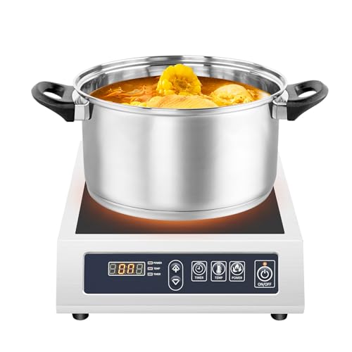 Induktionskochplatte, 3500W Einzelinduktionskochfeld 10 Temperaturstufen und 11 Leistungsstufeneinstellungen, Induktion Kochfeld 24-Stunden-Timer LED-Anzeige für Küchen, Hotels Induktionskochplatte, 3500W Einzelinduktionskochfeld 10 Temperaturstufen und 11 Leistungsstufeneinstellungen, Induktion Kochfeld 24-Stunden-Timer LED-Anzeige für Küchen, Hotels von miihgnos