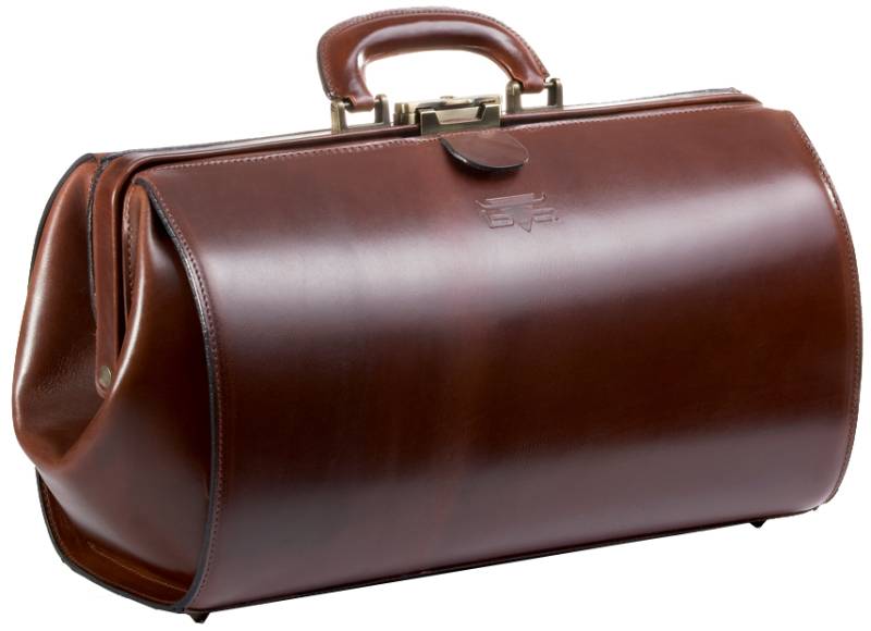 MIKA Doktorentasche HANVER, aus Sattelleder, braun von mika