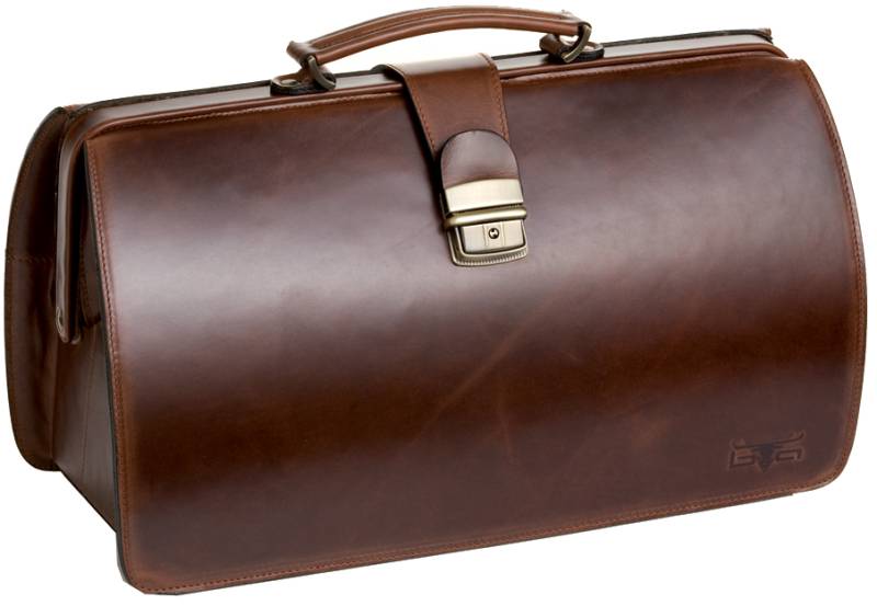 MIKA Doktorentasche HESTON, aus Sattelleder, braun von mika