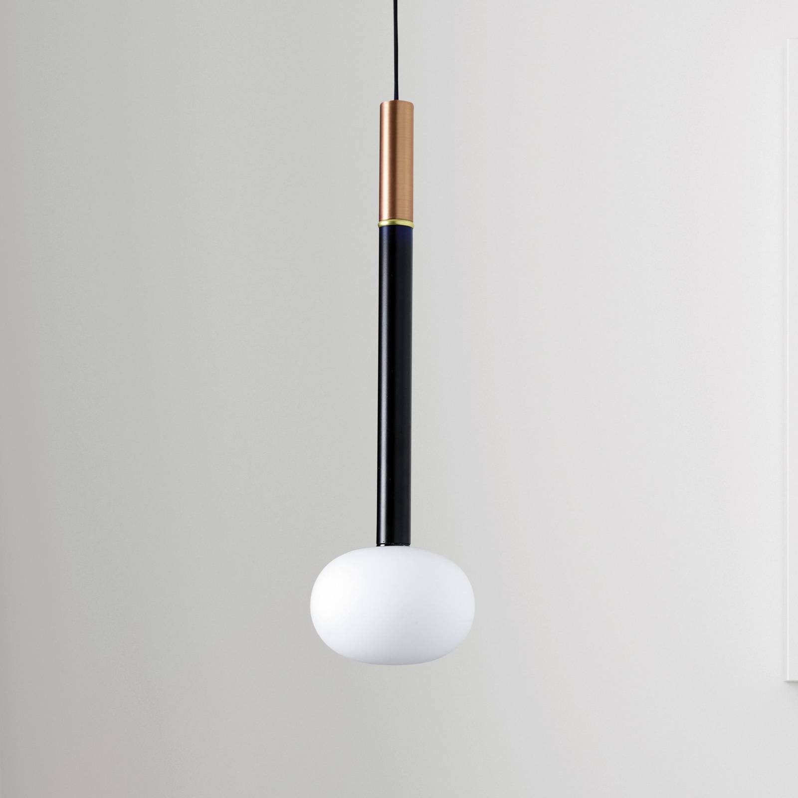 Hängeleuchte Mose, kupfer, Schirmhöhe 48 cm, 1-flammig, Glas Hängeleuchte Mose, kupfer, Schirmhöhe 48 cm, 1-flammig, Glas von miloox by Sforzin