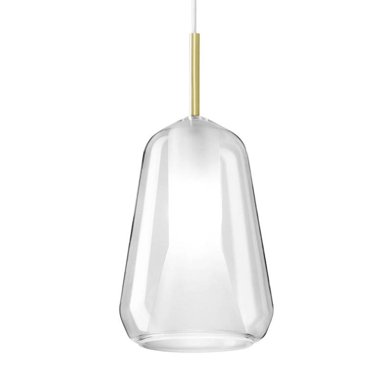Hängeleuchte X-Ray in schmaler Kegelform klar von miloox by Sforzin