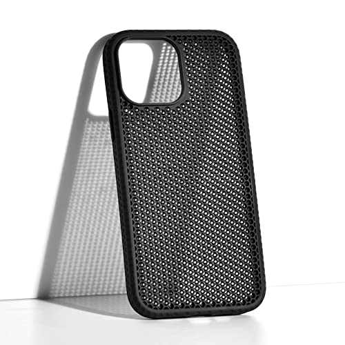 mimicat Schutzhülle kompatibel mit iPhone 14 Pro 3D Stereo Mesh Wärmeableitung militärischer Qualität Fallschutz und stoßfestes schlankes Gehäuse - Schwarz mimicat Schutzhülle kompatibel mit iPhone 14 Pro 3D Stereo Mesh Wärmeableitung militärischer Qualität Fallschutz und stoßfestes schlankes Gehäuse - Schwarz von mimicat
