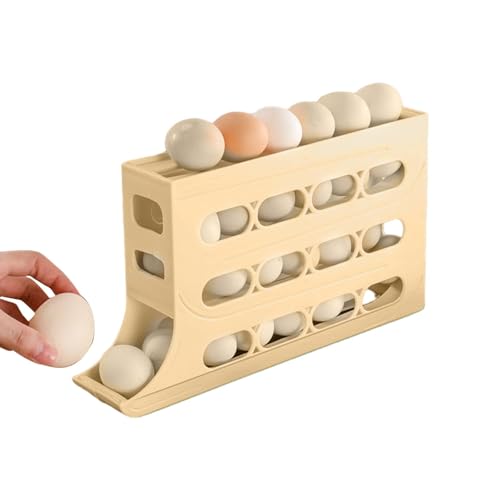 Eier Aufbewahrung Kühlschrank, Kühlschrank Organizer, Eierspender Kühlschrank, 1/2/3/4-stufiger Eierhalter Für Den Kühlschrank, Platzsparender Eierspender-Halter, Eieraufbewahrungsbehälter von mimika