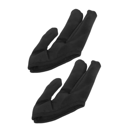 minkissy 2 Stück Drei-finger-set Curling-handschuh Wärmehandschuh Für Lockenstab Fingerabdeckung Für Lockenwickler Überhandschuh Lockenstab-handschuhe Hitzebeständig Black Baumwolle von minkissy