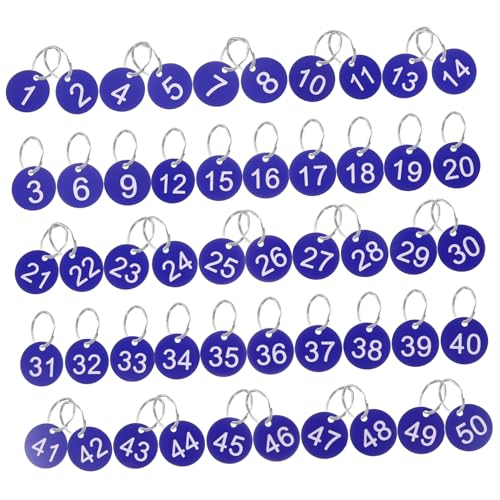 minkissy 50 Sätze Nummernschild mit Nummerierte Tags Zahlenbezeichnungen Gepäckanhänger ID -Tags nummerierte Schlüsselanhänger Runde Zahlen -Tags Acryl Blau minkissy 50 Sätze Nummernschild mit Nummerierte Tags Zahlenbezeichnungen Gepäckanhänger ID -Tags nummerierte Schlüsselanhänger Runde Zahlen -Tags Acryl Blau von minkissy