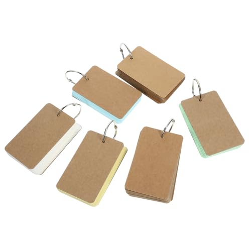 minkissy 6 Memokarten-Notizblöcke Lernkarten leer Loseblatt-Lernkarten praktische Speicherkarten tragbare Wortkarten Wörter Karteikarten DIY-Karteikarten Kraftkarton minkissy 6 Memokarten-Notizblöcke Lernkarten leer Loseblatt-Lernkarten praktische Speicherkarten tragbare Wortkarten Wörter Karteikarten DIY-Karteikarten Kraftkarton von minkissy