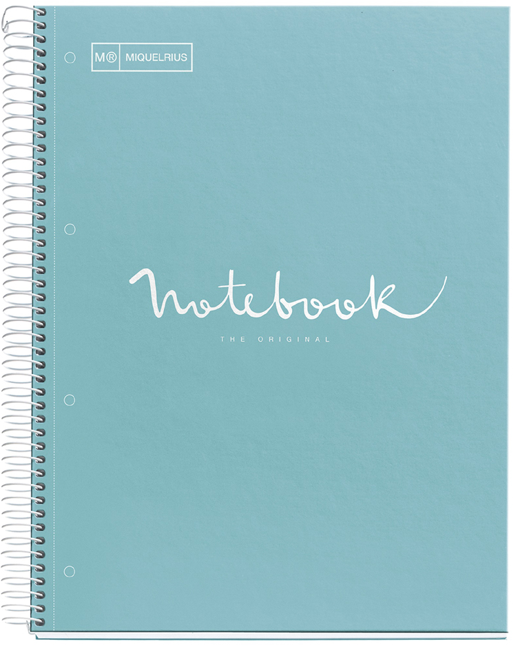 MIQUELRIUS Collegeblock , Notebook EMOTIONS, , DIN A4,hellblau von miquelrius