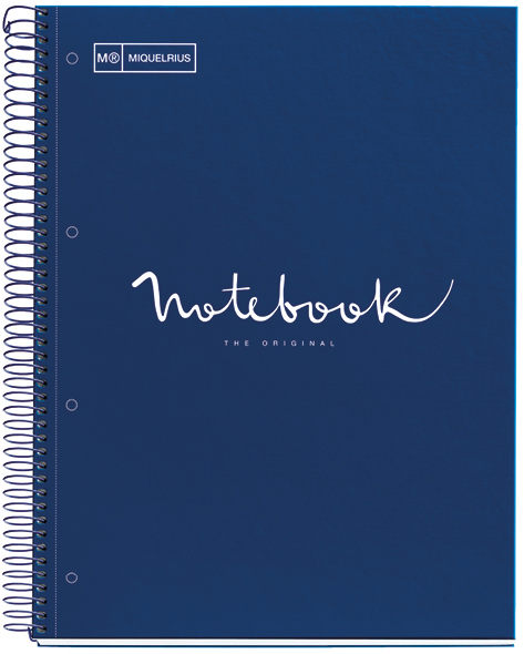 MIQUELRIUS Collegeblock , Notebook EMOTIONS, , DIN A5,hellblau von miquelrius