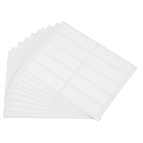 Beschreibbare Eisenstoffetiketten, 100 Stück, für Kleidung, Taschen und Schulbedarf, mit Permanentmarkern, weiße selbstklebende Etiketten Beschreibbare Eisenstoffetiketten, 100 Stück, für Kleidung, Taschen und Schulbedarf, mit Permanentmarkern, weiße selbstklebende Etiketten von misppro