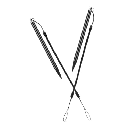 Stylisches 2-teiliges Touchscreen-Eingabestift-Set mit Seil, schwarzes Aluminium und Kupfer, Touchpen für Tablets und Smartphones Stylisches 2-teiliges Touchscreen-Eingabestift-Set mit Seil, schwarzes Aluminium und Kupfer, Touchpen für Tablets und Smartphones von misppro