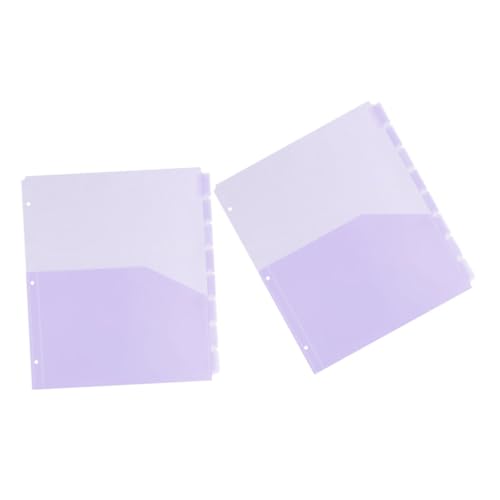 Unterteilte Aufbewahrungstasche, Ordner-Register – A4 lila Taschen-Organizer, 2 Sets Unterteilte Aufbewahrungstasche, Ordner-Register – A4 lila Taschen-Organizer, 2 Sets von misppro