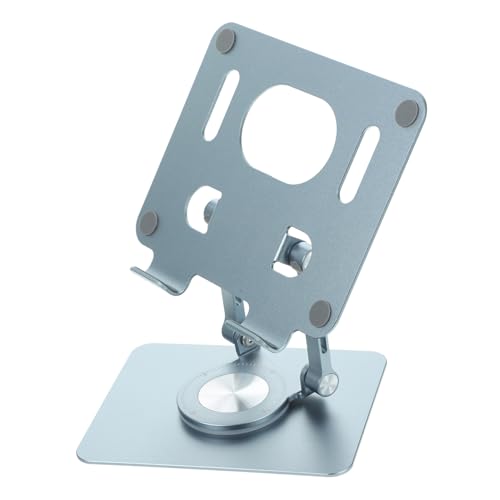misppro Faltbarer Telefonständer, drehbarer Handyhalter, kompakter Schreibtisch-Tablet-Ständer aus Aluminiumlegierung für Heimbüro, kompatibel mit Geräten von 10,2 - 30,5 cm, Silber misppro Faltbarer Telefonständer, drehbarer Handyhalter, kompakter Schreibtisch-Tablet-Ständer aus Aluminiumlegierung für Heimbüro, kompatibel mit Geräten von 10,2 - 30,5 cm, Silber von misppro