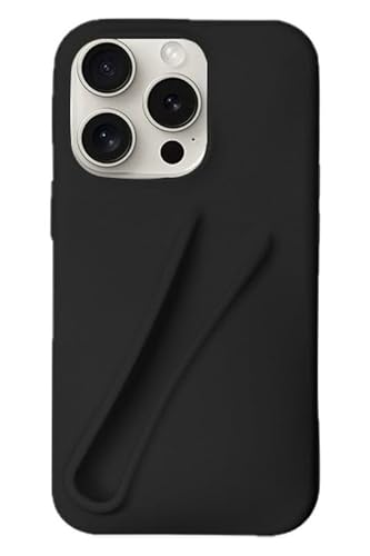 Miuhuy Lipgloss Handyhülle - Silikon Kameraschutz mit Mikrofaserfutter für iPhone 11 Schwarz von miuhuy