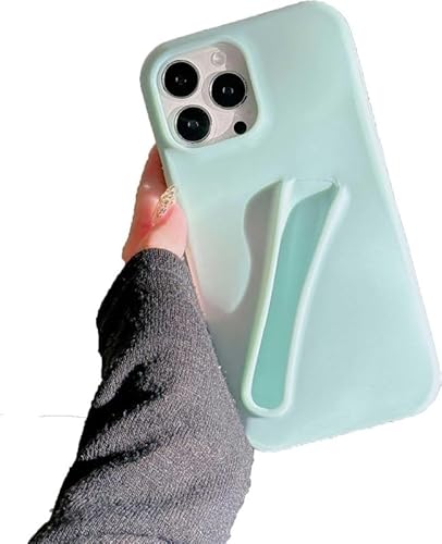 miuhuy Lipgloss-Handyhülle (ohne Lipgloss), Lippenbalsam, Flüssigsilikon, Kameraschutz, Lippenstift, Lippen-Glasur, Handyhülle mit Mikrofaser-Innenfutter, für iPhone 13 Pro, Blau von miuhuy