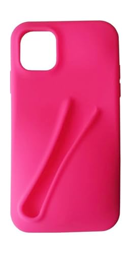 Miuhuy Lipgloss-Handyhülle, Flüssigsilikon, Kameraschutz mit Mikrofaser-Futter für iPhone 14 Pro von miuhuy