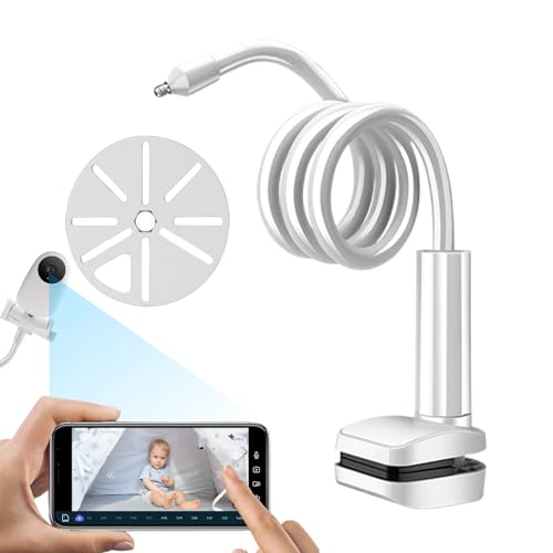 mivceklw Baby Monitor Stand, Baby Camera Holder with Long Flexible Arm, Universally Clip Clamp Bracket for Nursery, Cot, Kitchen, Shelf, Bathroom, Furniture, 1 Set mivceklw Baby Monitor Stand, Baby Camera Holder with Long Flexible Arm, Universally Clip Clamp Bracket for Nursery, Cot, Kitchen, Shelf, Bathroom, Furniture, 1 Set von mivceklw