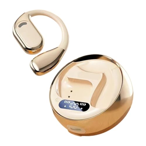 mivceklw Open Ear Headphones, langlebig, Noise Cancelling, Wireless Sports Earphones, Ear Earphones with Comfortable Open Ear Design for Workouts and Sports Activities (1 Stück) von mivceklw