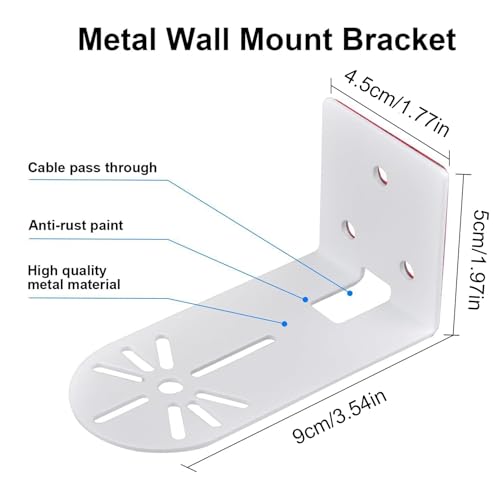 mivceklw Wall Mount, Camera Bracket, Accessory, Flexible Angle Adjustment Secure Vertical Installation Black Ideal for Home or Offices Monitoring, 3.54x1.77x1.97 Inches mivceklw Wall Mount, Camera Bracket, Accessory, Flexible Angle Adjustment Secure Vertical Installation Black Ideal for Home or Offices Monitoring, 3.54x1.77x1.97 Inches von mivceklw