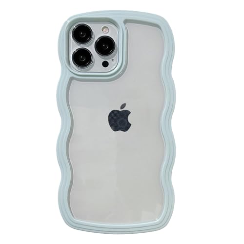 miyonsin Handyhülle für iPhone 13 Pro Max, Hülle Transparent Slim Silikon TPU für iPhone 13 Pro Max, Stoßfest Kratzfest Handyhülle für Frauen Mädchen Ganzkörper-Case, Hellblau miyonsin Handyhülle für iPhone 13 Pro Max, Hülle Transparent Slim Silikon TPU für iPhone 13 Pro Max, Stoßfest Kratzfest Handyhülle für Frauen Mädchen Ganzkörper-Case, Hellblau von miyonsin