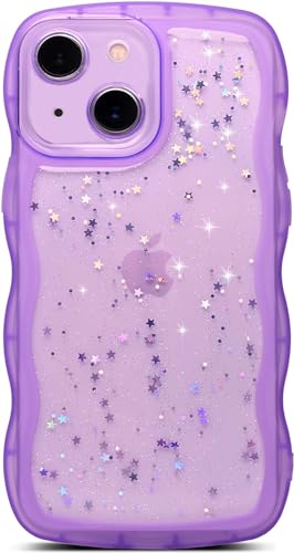 miyonsin Hülle Kompatibel mit iPhone 14, Glitzer Handyhülle Transparent Slim Soft Silikon TPU für iPhone 14, Bling Glitter Stoßfest Handyhülle für Frauen Mädchen, Violett-1 miyonsin Hülle Kompatibel mit iPhone 14, Glitzer Handyhülle Transparent Slim Soft Silikon TPU für iPhone 14, Bling Glitter Stoßfest Handyhülle für Frauen Mädchen, Violett-1 von miyonsin