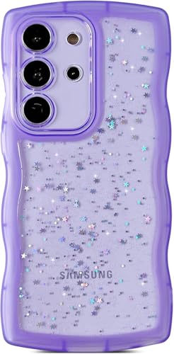 miyonsin Hülle für Galaxy S22 Plus, Glitzer Handyhülle Transparent Slim Soft Silikon TPU Schutzhülle für Frauen Mädchen, Bling Glitter Stoßfest Handyhülle für Galaxy S22 Plus, Violett-1 miyonsin Hülle für Galaxy S22 Plus, Glitzer Handyhülle Transparent Slim Soft Silikon TPU Schutzhülle für Frauen Mädchen, Bling Glitter Stoßfest Handyhülle für Galaxy S22 Plus, Violett-1 von miyonsin