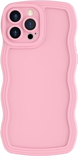 miyonsin Hülle für iPhone 13, Niedliche lockige Wellen Rahmenform Muster Silikon Handyhülle, Flexible TPU Silikonhülle für Frauen Mädchen, Stoßfeste Schutzhülle für iPhone 13, Rosa miyonsin Hülle für iPhone 13, Niedliche lockige Wellen Rahmenform Muster Silikon Handyhülle, Flexible TPU Silikonhülle für Frauen Mädchen, Stoßfeste Schutzhülle für iPhone 13, Rosa von miyonsin