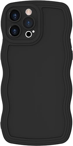 miyonsin Hülle für iPhone 15 Plus, Niedliche lockige Wellen Rahmenform Muster Silikon Handyhülle, Flexible TPU Silikonhülle für Frauen Mädchen, Stoßfeste Schutzhülle für iPhone 15 Plus, Schwarz miyonsin Hülle für iPhone 15 Plus, Niedliche lockige Wellen Rahmenform Muster Silikon Handyhülle, Flexible TPU Silikonhülle für Frauen Mädchen, Stoßfeste Schutzhülle für iPhone 15 Plus, Schwarz von miyonsin