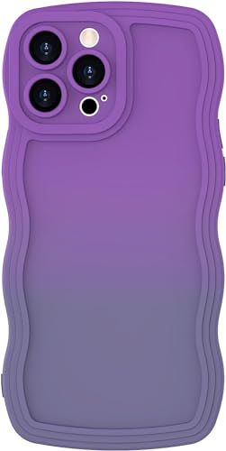 miyonsin Hülle für iPhone 15 Plus, Niedliche lockige Wellen Rahmenform Silikon Handyhülle, Bunte Flexible TPU Silikonhülle für Frauen Mädchen, Stoßfeste Schutzhülle für iPhone 15 Plus, Violett Grau miyonsin Hülle für iPhone 15 Plus, Niedliche lockige Wellen Rahmenform Silikon Handyhülle, Bunte Flexible TPU Silikonhülle für Frauen Mädchen, Stoßfeste Schutzhülle für iPhone 15 Plus, Violett Grau von miyonsin