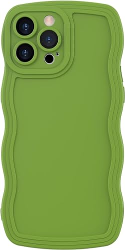 miyonsin Hülle für iPhone XR, Niedliche lockige Wellen Rahmenform Muster Silikon Handyhülle, Flexible TPU Silikonhülle für Frauen Mädchen, Stoßfeste Schutzhülle für iPhone XR, Grün miyonsin Hülle für iPhone XR, Niedliche lockige Wellen Rahmenform Muster Silikon Handyhülle, Flexible TPU Silikonhülle für Frauen Mädchen, Stoßfeste Schutzhülle für iPhone XR, Grün von miyonsin