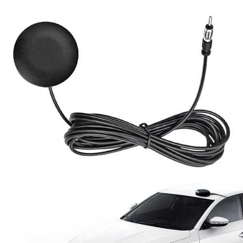 mizikuu Auto Radio Antenne, DAB Antenne Auto Anschluss FM Windschutzscheibe Antenne, Universal Digitale Auto Antennen mit DIN Stecker 3M Verlängerungskabel für Fahrzeug Auto LKW SUV Radio Stereo von mizikuu