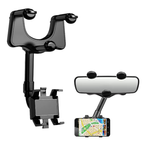 mizikuu Handyhalterung Auto Spiegel, Rückspiegel Telefonhalter 360 ° Drehbarer und Einziehbarer Handyhalter Universal Handyhalterung Rückspiegel für Alle Smartphones mizikuu Handyhalterung Auto Spiegel, Rückspiegel Telefonhalter 360 ° Drehbarer und Einziehbarer Handyhalter Universal Handyhalterung Rückspiegel für Alle Smartphones von mizikuu