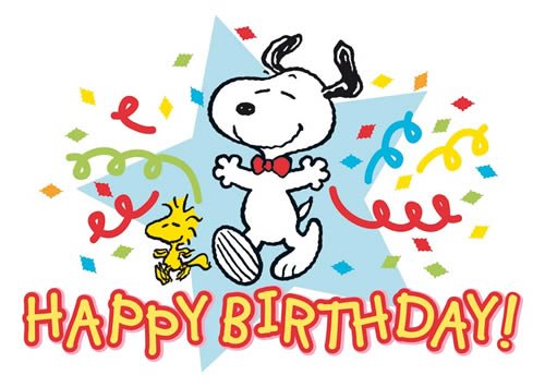 10er-Pack: Postkarte A6 +++ SNOOPY/PEANUTS von modern times +++ HAPPY BIRTHDAY - SNOOPY AND WOODSTOCK +++ CLOSE UP © UNITED FEATURE SYNDICATE, INC von modern times