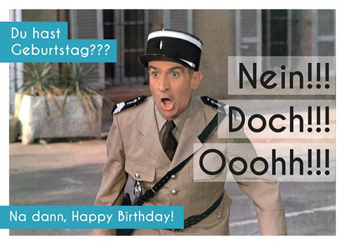 3er-Pack: Postkarte A6 +++ LUSTIG von modern times +++ GEBURTSTAG NEIN!!! DOCH!!! OOOHH!!! - 86661193 +++ MODERN TIMES © picture alliance/Sammlung Richter von modern times