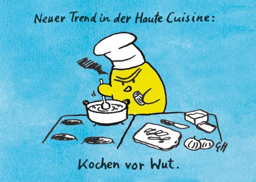 3er-Pack: Postkarte A6 +++ LUSTIG von modern times +++ KOCHEN VOR WUT +++ BIZARR © HANSEN, Gunter von modern times