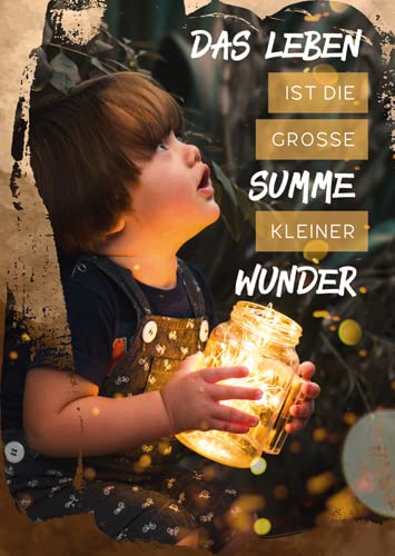 3er-Pack: Postkarte A6 +++ ZWEITGEIST von modern times +++ DAS LEBEN IST DIE GROSSE SUMME KLEINER WUNDER +++ ZWEITGEIST von modern times