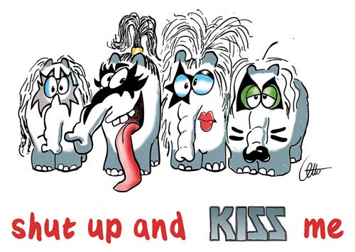 Postkarte A6 +++ OTTO von modern times +++ SHUT UP AND KISS ME +++ MODERN TIMES © Ottifant Productions GmbH von modern times