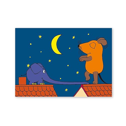 Postkarte A6 +++ SENDUNG MIT DER MAUS von modern times +++ SCHLAFWANDELN +++ ARTCONCEPT © SCHMITT-MENZEL/STREICH von modern times