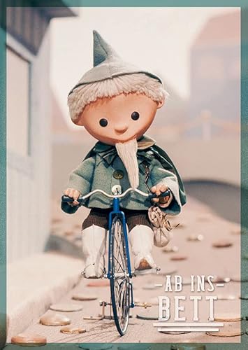 Postkarte A6 +++ LUSTIG von modern times +++ SM ORIGINAL SANDMANN AB INS BETT +++ KARTENKOMBINAT © MDR, RBB, TELEPOOL GMBH von modern times