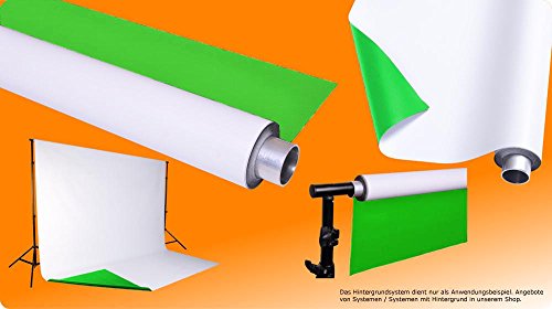 moderntex Vinylhintergrund Duo, 2.7m breit x 4m lang, grün & weiß, Vinyl zweifarbig moderntex Vinylhintergrund Duo, 2.7m breit x 4m lang, grün & weiß, Vinyl zweifarbig von moderntex