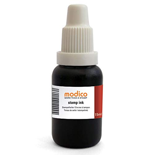 modico Office Stempelfarbe, Nachfüllfarbe, 15 ml, Farbe: Rot von modico