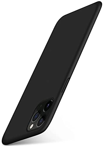 MoEx® Ultra Slim Schutzhülle kompatibel mit iPhone 11 Pro Max | Hardcase Hardcase Schwarz Matt Metallic von moex