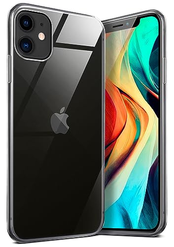 moex Aero Case für iPhone 11 Hülle Durchsichtig, Silikon Handyhülle Transparent, Clear Case Ultra Slim, Backcover Schutzhülle Dünn, Silikonhülle Minimalistisch, Klar von moex